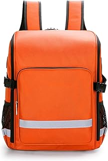 Portable First Aid Kit, Medical Emergency Survival Bag, First Responder Trauma Backpack, for Home Health Camping Field Trips(Orange)