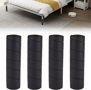 NICENEEDED 4 PCS Adjustable Bed Frame Toe Protectors, Bed Frame Leg Covers for Protectors Toes, Bed Frame Feet Protectors Bed Corner Guards for Chair Table Furniture Legs