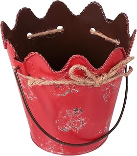 small bucket popcorn tins mini metal buckets pails and for party sand favors valentines baskets- Home Wavy Iron Bucket Simple- Flowerpot Mini Bucket Ornament with Handle