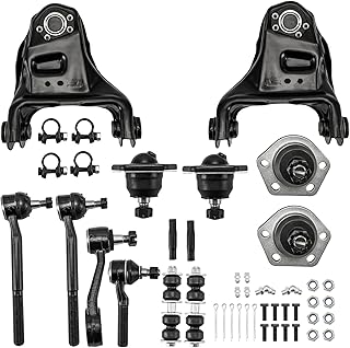كاكس مجموعة اذرع تحكم علوية امامية مكونة من 14 قطعة، مجموعة تعليق مع وصلة قضيب ربط كروي وقضيب موازنة وذراع بيتمان لسيارات الدفع الرباعي بليزر 1999-2005، سونوما 1998-2004، برافادا 1999-2001، جيمي