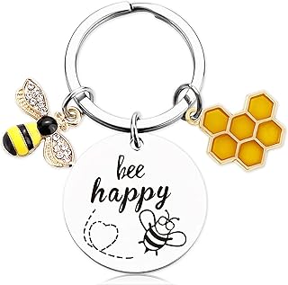 Inspirational Bee Gifts for Women - Cute Bee Keyring for Women