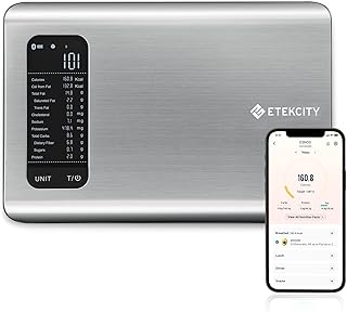 ميزان مطبخ للطعام من اتكسيتي رقمي بوحدة الغرام و الاونصة لتساعدك علي فقدان الوزن والخبز والطهي وخبز الكيتو واعداد الوجبات كبير الحجم مادة الاستانلس ستيل ايتيكسيتي
