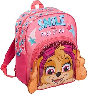 Girls Paw Patrol Backpack Large Rucksack 3D Plush Skye School Nursury Travel Bag with Drinks Holder