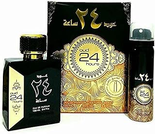 عطر او دي بارفان عود 24 اورز 100 مل (3.4 اونصة سائلة) من ارض الزعفران، للجنسين