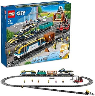 مجموعة قطار الشحن 60336 من LEGO City؛ لعبة مجموعة قطار البضائع بتقنية Powered Up للأطفال الذين تبلغ أعمارهم 7 سنوات أو أكثر (1153 قطعة)