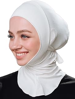 VeilWear No pins, cotton head scarf, instant hijab two piece, ready to wear muslim accessories for women