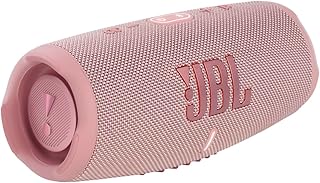 JBL مكبر صوت محمول تشارج 5، باور بانك مدمج، صوت JBL برو قوي، مشعات جهير مزدوج، بطارية 20 ساعة، مقاومة للماء والغبار IP67، بث لاسلكي، توصيل مزدوج - بينك، JBLCHARGE5PINK