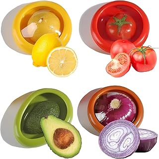 Silicone Fruit Storage Box, Fruit and Vegetable Storage Containers for Fridge, Ideal for Garlic Onion Lemon Tomato