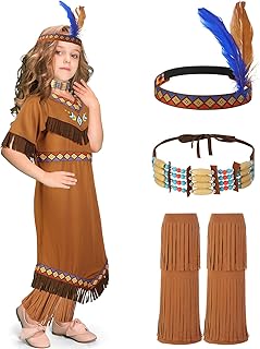 Boyiee Native Prince Costume Kids Indian Princess Dress Outfit for Halloween Cosplay