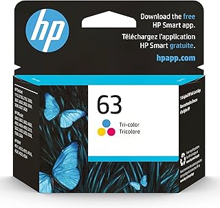 HP خرطوشة حبر اصلية ثلاثية الالوان 63 | تعمل مع سلسلة ديسك جيت 1112، 2130، 3630؛ سلسلة انفي 4510، 4520؛ اوفيس جيت 3830، 4650، 5200 | مؤهلة للحبر الفوري | F6U61AN