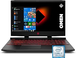 لابتوب اومن 15,dc1047nr اومن اتش بي 2019 15 انش , i7,9750H , جيفورس RTX 2070 , رام 32 جب, ذاكرة 512 جب, جاهز في ار , ويندوز 10 هوم 15,dc1047nr, اسود