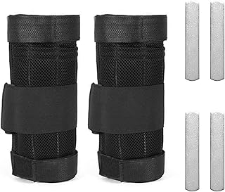 2 Packs Adjustable Ankle Weight Exercise Leg Weighted Workout Weight Loading Wraps Strength Training 1kg/2kg/3kg