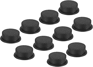 PATIKIL Pack of 10 0.57 Inch LED Torch Switch Cap Silicone Soft Boot Cover for Push Button Switch Electric Torch Handheld Torches DIY Project Black