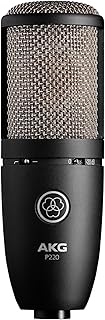 AKG ميكروفون مكثف صوتي P220، اسود (3101H00420)، سلكي