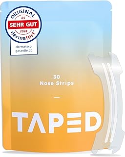 Transparent Nose Plasters (Pack of 30) - Extra Strong Anti Snoring Nose Strips - Snoring Stopper Better Breathing for More Breath in Everyday Life (Extra Transparent)