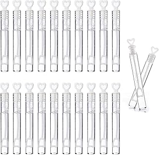 شاتشي 72 قطعة من فقاعات الزفاف، عصا على شكل قلب، زجاجات فقاعات مملوءة بزجاجات لتزيين طاولة الزفاف، هدايا الحفلات، حشو شنط الاطفال