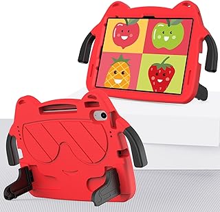 Tablet Protection Kids Case Compatible with iPad 10th Generation 10.9 Inch Tablet (2022 Model) Case Shockproof Handle Stand Protective Case Lightweight EVA Case tablet accessory(Color:Red)