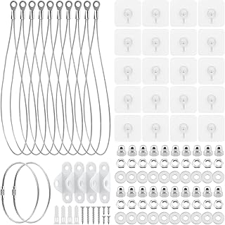مجموعة مثبتات الاثاث مقاس 15.72 انش، 10 قطع من احزمة امان التلفزيون بدون ثقب، تمنع الاثاث من السقوط ومضادة للانحناء، اشرطة تثبيت تثبت على الحائط والزلازل (كما هو موضح)