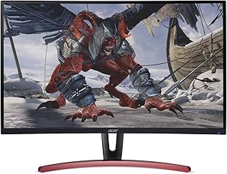 ايسر شاشة العاب ED273UR Pbidpx 27 انش منحنية WQHD (2560 × 1440) 144Hz مع تقنية AMD راديون فري سينك (منفذ عرض، منافذ HDMI وDVI)