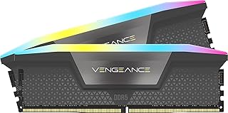 ذاكرة فينجينس RAM DDR5 64GB (2×32GB) RGB بـ10 مصابيح ديناميكية 6000 mhz C40 AMD مجموعة ذاكرة جهاز الكمبيوتر المحسّنة - إضاءة RGB عشر مناطق تنظيم جهد على اللوحة من كورسير ومتوافقة مع AMD اكسبو، اسود