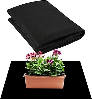 kathson Capillary Mat, 47.2 in x39.4 in Capillary Watering Mat, 3mm Thick Water Wicking Mat, Automatic Plant Watering Mat, Watering System for Seedlings Indoor Potted Plants-Black (1 pcs)