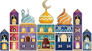 ديكور رمضان، تقويم 30 يومًا يمكنك صنعه بنفسك، عد تنازلي حتى العيد المبارك، صناديق مرقمة لمستلزمات حفلات العيد ورمضان المبارك (ستايل 1)