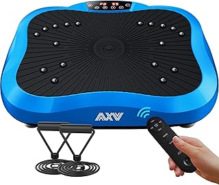 AXV Vibration Plate Exercise Machine Whole Body Workout Vibrate Fitness Platform Lymphatic Drainage Machine for Weight Loss Shaping Toning Wellness Home Gyms Workout