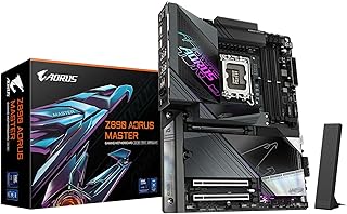 جيجابايت لوحة ام Z890 اوروس ماستر انتل كور الترا (السلسلة 2) LGA 1851، ATX، DDR5، 5X M.2، منفذ الملحقات الاضافية السريع 5.0، ثاندربولت 4، واي فاي 7، شبكة محلية LAN 10GbE، EZ-Latch