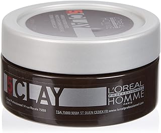 loreal serieexpert homme Paris 5 قوة الصلصال تثبيت أرجيل فورت قوي قبضة ماتي الطين 50 مل، من لوريال بروفيشنال