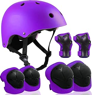 Adjustable Helmet for Ages 5-16 Kids Toddler Boys Girls Youth,Protective Gear with Elbow Knee Wrist Pads for Multi-Sports Skateboarding Bike Riding Scooter Inline skatings Longboard Roller Skate