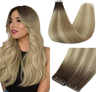 Full Shine Balayage Injection Tape In Hair Extensions 5Pcs Virgin Tape In Extensions Color 2/18/22 Insert Human Hair Extensions Tape In Tape In Human Hair Extension