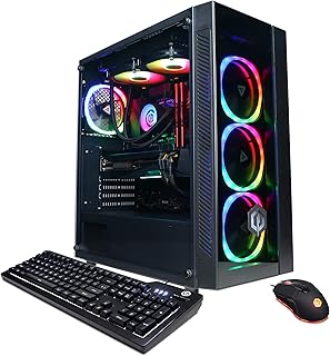 سايبر باور بي سي كمبيوتر العاب جيمر اكستريم في ار، انتل كور i7-12700KF 3.6GHz، جيفورس RTX 3060 12GB، 16GB DDR4، 500GB PCI-E NVMe SSD، هارد ديسك 2TB، واي فاي جاهز وويندوز 11 هوم (GXiVR8400A10)، اسود