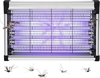 صاعق حشرات كهربائي، قاتل ناموس داخلي، مصباح قوي 45 واط طارد للحشرات الذبابة، للتخلص من عثة ذباب الفاكهة (صاعق كهربائي للدفاع عن النفس) (45 واط)