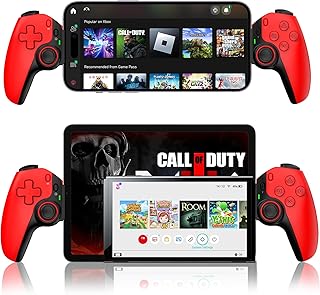 arVin Mobile Gaming Controller for iPad/Tablet[Within 5-11"] Wireless Gamepad for iPhone/Android/Samsung/PC/Switch/PS4, with Hall Effect Joystick/Trigger/Back Key/Turbo -Support Streaming/Cloud Game