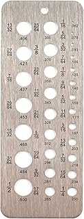 VCT مقياس مثقاب من الستانلس ستيل 29 فتحة للقم مقاس 1/16 انش الى 1/2 انش، لقم مقاس 17/64-1/2 انش ومقاسات مترية 0.062-0.250 مقياس مؤشر قطر البراغي والسلك