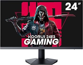 كوروي شاشة العاب 24 انش 165Hz IPS 1080p 1 مللي ثانية فري سينك جي متوافقة مع تعليق بدون اطار ومنفذ عرض وHDMI وامالة قابلة للتعديل للعناية بالعين حامل يثبت على الحائط فيسا اسود