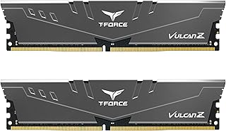 تيم جروب وحدة ذاكرة RAM تي فورس فولكان زد DDR4 32GB (2x16GB) 3600MHz (PC4 28800) CL18 للكمبيوتر المكتبي TLZGD432G3600HC18JDC01 - رمادي