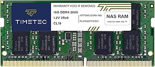 ذاكرة رام مطورة DDR4-2666 16GB بديلة لسينولوجي D4ECSO-2666-16G DDR4 غير مدعومة بذاكرة مؤقتة اي سي سي، سوديم 2666MHz PC4-21300 260 دبوس 1.2 فولت CL19 تصنيف مزودج 2R×8 (D4ECSO-2666-16G_TT) من تيميتيك