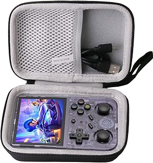 WAIYUCN Hard EVA Carrying Case Compatible with RG353V/RG353VS Handheld Game Console Case.