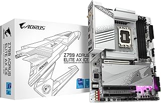 جيجابايت لوحة أم Z790 اوروس ايليت ايس LGA 1700 أنتل X ATX DDR5 4* M.2 مايكرو تي PCIe 5 USB 3.2 نوع C واي فاي 6E LAN 2.5GbE إي زد لاتش بلس