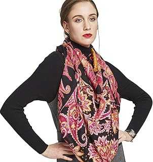 DANA XU 60% Wool 40% Silk Pashmina Shawls and Wraps Scarf Bandana Neck Wrap For Women