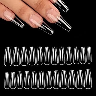 490 Pieces False Nail Tips, Nail Tips Set, Gel Full Cover Nail Tips