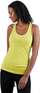 Women's Merino Wool Tank Top - Ultralight - Wicking Breathable Anti-Odor, Lime, XS