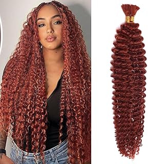 Deep Wave Bulk Hair For Braiding Hair No Weft 30inch Wet And Wavy Quality Synthetic Hair Braiding Extensions For Boho Braids