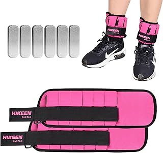 Hikeen Adjustable Ankle Weights for Women and Men