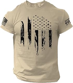 Rogue Style American Distressed Flag Men T Shirt – Patriotic Shirts for Men