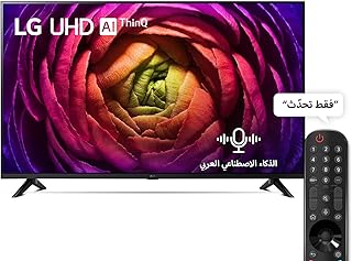 LG تلفزيون ذكي 50UR73006LA 50 بوصة سلسلة UR73 الترا اتش دي 4 كيه بنظام ويب او اس ماجيك عن بعد HDR10 برو 4K بتقنية الذكاء الاصطناعي (5.1 قناة)، أسود