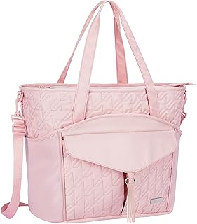 'Utility Teacher Tote Bag for Women Work Bags Quilted Large Nurse Tote Bag with Pockets for 15.6'' Laptop for Teacher Supplies'