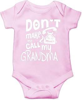 AW Fashions Don't Make Me Call My Grandma Baby Bodysuit Funny Family Newborn Outfit for Boys or Girls