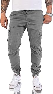 Rock Creek H-179 Men's Outdoor Cargo Trousers, gray, 31W x 30L